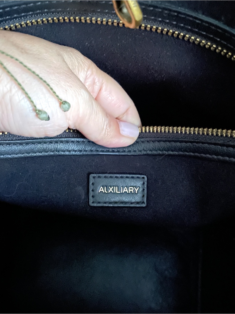 Aritzia Auxiliary Black Leather Work Tote Bag - Picture 5 of 13